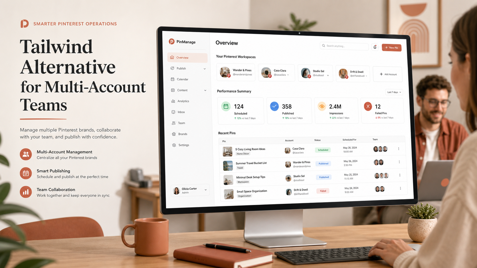 Tailwind Alternative for Multi-Account Teams